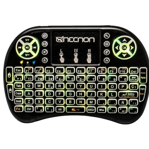 CONTROL NECNON REMOTO NCR-01 TOUCHPAD TEC TV SMARTPHONE NEG NBCR0101RG