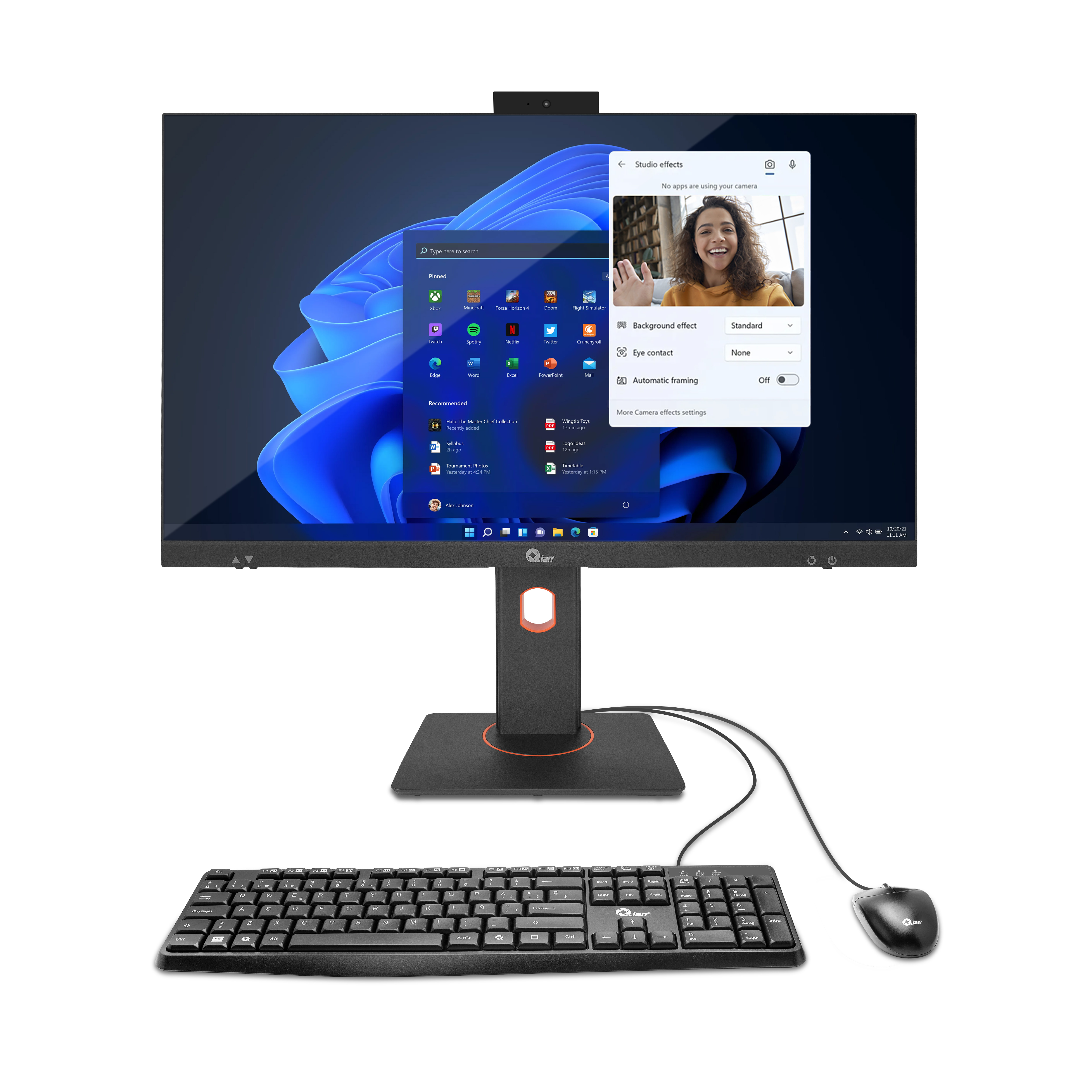 ALL IN ONE QIAN 27" CI5, 16GB, 512GB, W11 PRO TRIAL + T/M (QZI-27515-KW)