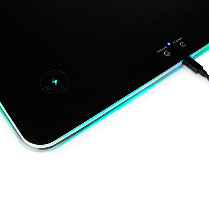 MOUSEPAD GAMER YEYIAN YGF-68901 RIGIDOUSB CARGA INALAMBRICA RGB ANTIDERRAPANTE FLOW 2800