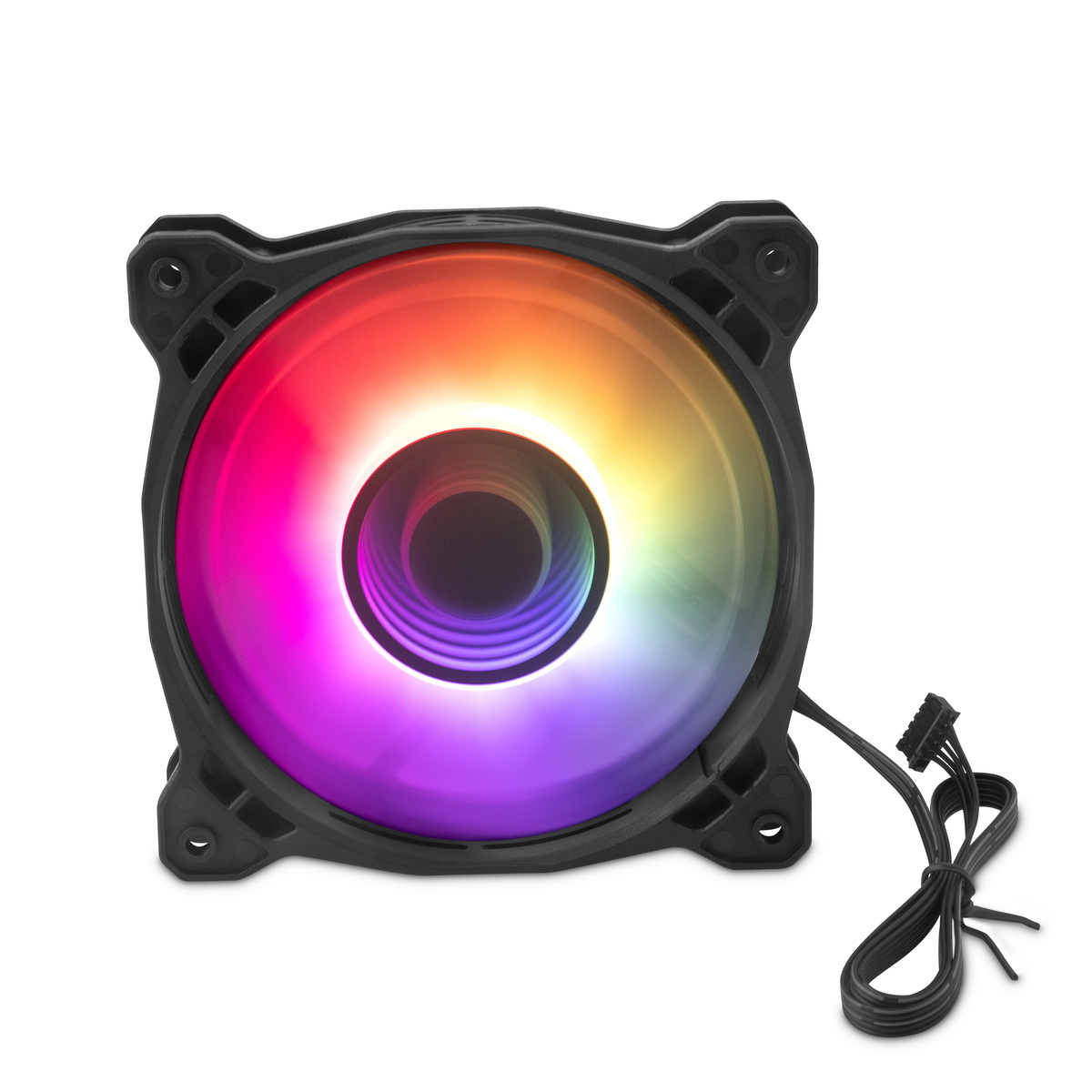 KIT DE 3 VENTILADORES ARGB YEYIAN TYPHOON YTK-120AL-01